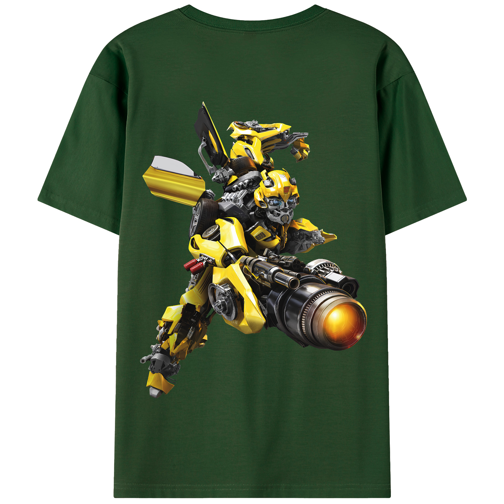 （画像用） Transformers トランスフォーマー 綿100％半袖Tシャツ（背面プリント）